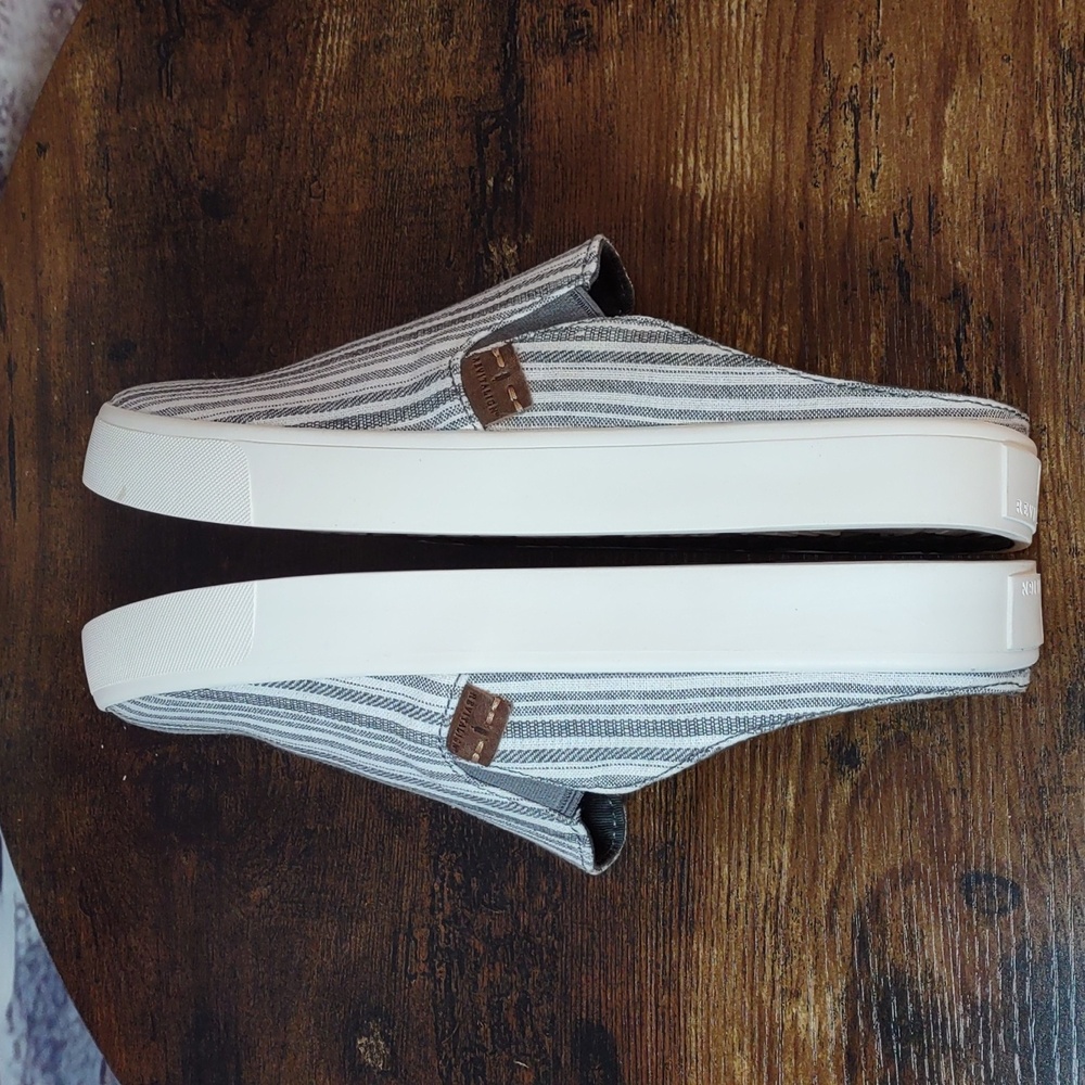 Revitalign "Esplanade" Stripe Canvas Slip-on Sneakers - Picture 9 of 16